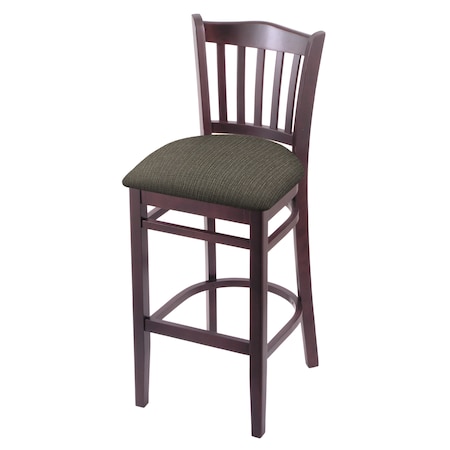 Holland Bar Stool Co 25" Counter Stool, Dark Cherry Finish, Graph Chalice Seat 312025DC019